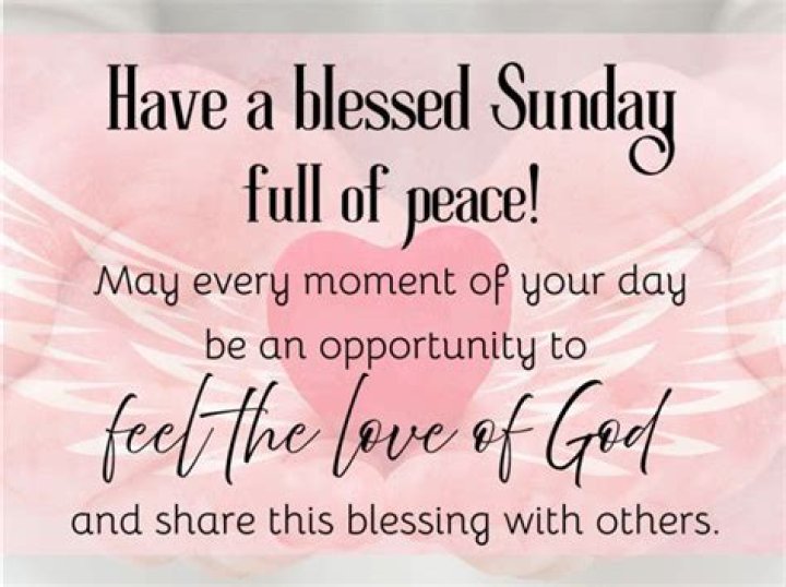 A Blessed Sunday: A Message Of Hope, Love, And Renewal