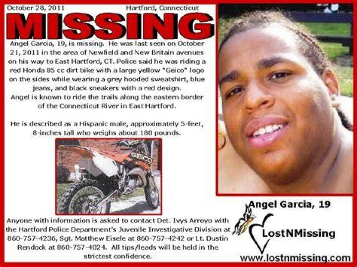 Angel Garcia MISSING Hartford CT 21OCT2011 Garcia, Missing