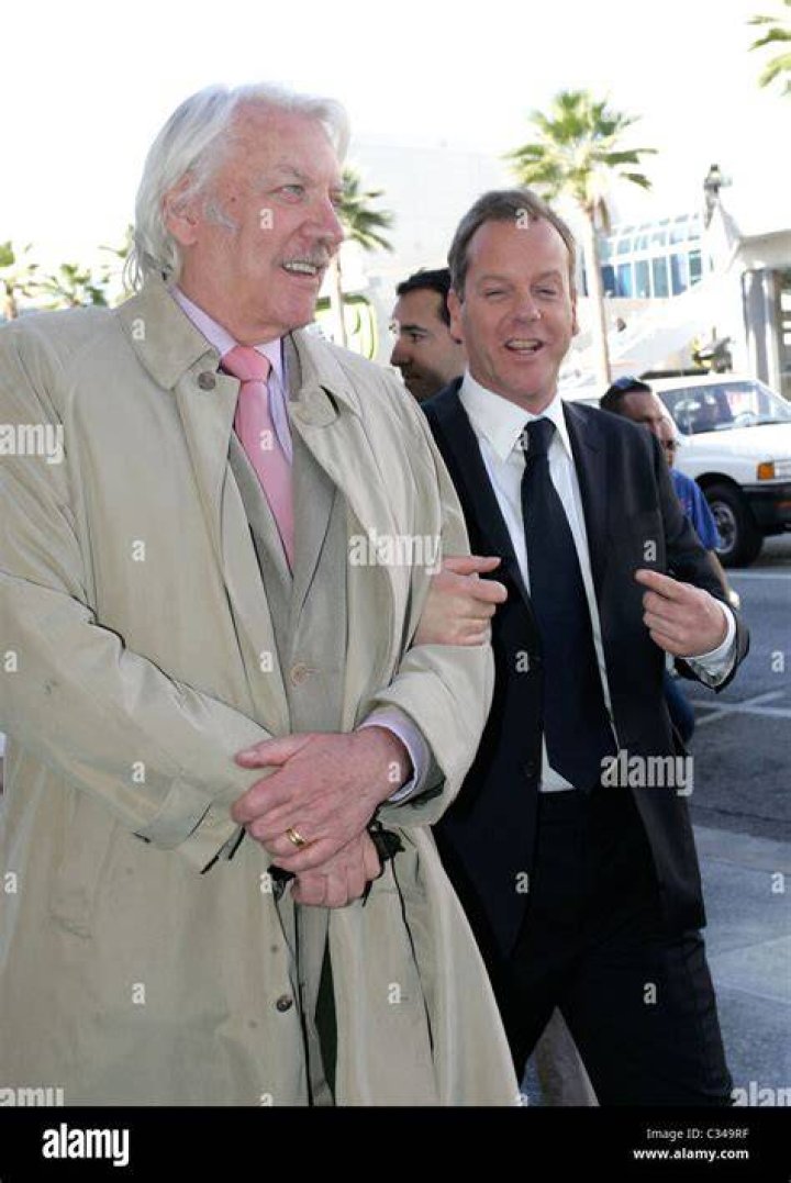 Donald and Kiefer Sutherland Celebrities With Famous Dads POPSUGAR