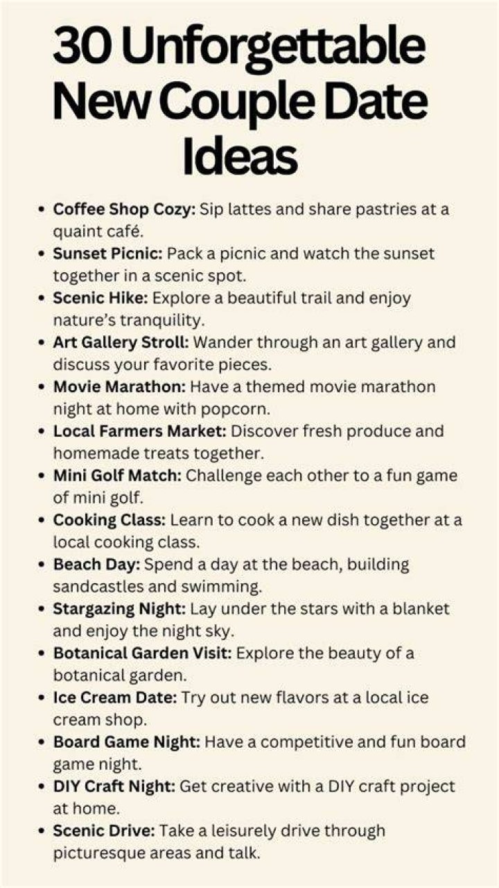Enchanting Date Ideas For You And Your Sweetheart: Unforgettable Things To Do With Your Girlfriend