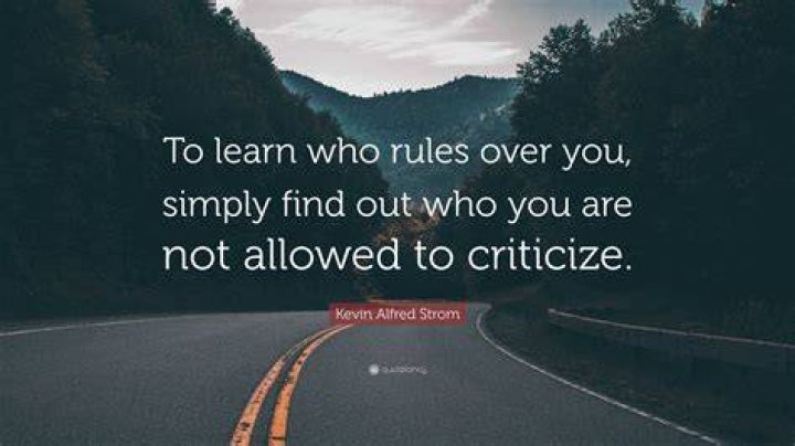 Kevin Alfred Strom Quote &ldquo;To learn who rules over you, simply find out